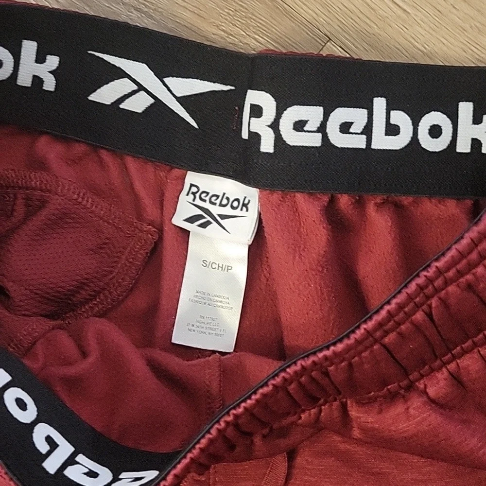 Reebok Burgundy Jogger Pants